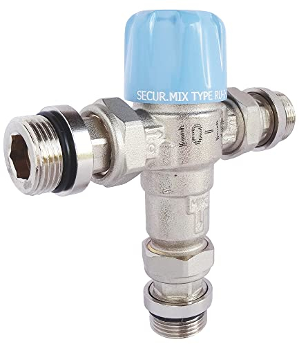 SOMATHERM FOR YOU, Limiteur de température réglable 45°C-65°C pour Chauffe-Eau, évite Les brûlures, clapets Anti-Retour, Pression Max 10 Bars, débit 25 l/MN, Installation Facile