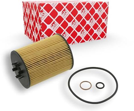 febi bilstein 26703 Ölfilter mit Dichtringen, 1 Stück | Kompatibel mit: BMW 5, 5 Touring, 6, 6 Cabriolet, 7, X5
