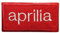 alles-meine.de GmbH Aprilia 8,3 cm * 4,4 cm Bügelbild Aufnäher Applikation Motorrad Fahrzeug Motorräder Motorrolller
