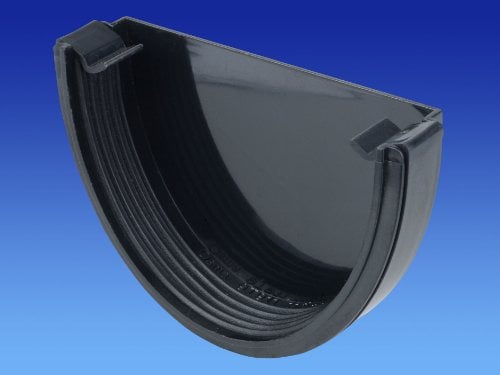 OSMA Black 113mm External Stopend for DeepLine 4.5:2.5 Gutter System 9T911B