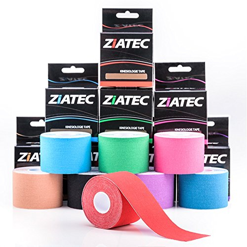 ZiATEC Pro Kinesiologie Tape - Physio-Tape, Farbe:1 x grün