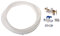 First4Spares Water Supply Pipe Tube + Fridge Connector Kit For Samsung American Style Double Fridge/Refrigerator (1/4 Pipe) & Self Bore Tap Clamp