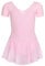 tanzmuster ® Ballettkleid Mädchen Kurzarm - Betty - aus Baumwolle mit Glitzersteinen und Chiffon Röckchen in rosa, Größe:140/146