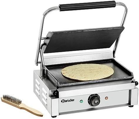 Bartscher Elektro-Kontaktgrill 2,2 kW Grillplatten glatt Gastronomiebedarf