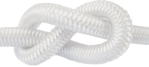 75m corda elastica gomma 6mm bianco