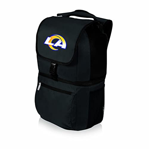 Picnic Time Black 600D Polyester Zuma Cooler Backpack, 608 oz, Adjustable Straps, Insulated Interior