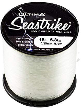Ultima - Bobina di Filo da Pesca da Uomo Seastrike Sterk, 115 g, Uomo, Trasparente, 0.35mm - 15.0lb/6.8kg