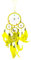 40cm x 9cm Dreamcatcher Traumfänger Neon Gelb Glitzer Gute Träume