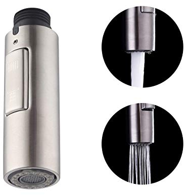 KES Embout Robinet Cuisine de Rechange DouchetteTête de Robinet Amovible Universelle G1/2 Acier Inoxydable SUS304 Brossée, PFS200-BS