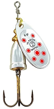MAPSO - 5 Cucharillas de Pesca VLASON-2 PR 6 GMS.