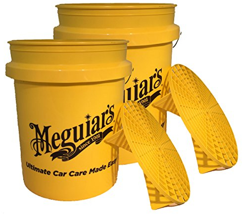 Lot de 2 seaux de nettoyage avec grilles Meguiar's Grit Guard