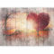 murando Fotomurales Madera Optico 300x210 cm XXL Papel pintado tejido no tejido Decoración de Pared decorativos Murales moderna de Diseno Fotográfico Paisaje Arbol Corazon f-C-0175-a-a