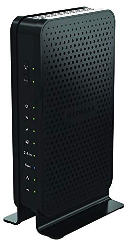 MELARQT NETGEAR Dual-Band N600 Router with 8 x 4 DOCSIS 3.0 Cable Modem (C3700-100NAS) Black - Renewed