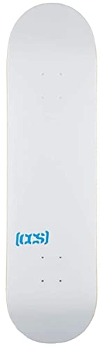 [CCS] Skateboard-Brett/Deck, 19,1 cm, Logo Weiß