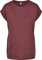 Urban Classics Women's Ladies Extended Shoulder Tee T-Shirt, Red (Redwine 02243), Medium