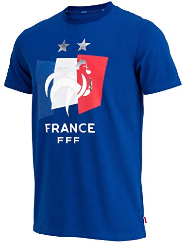 Equipe de France de Football T-Shirt FFF - 2 étoiles - Collection Officielle Taille Homme L