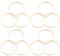 Healifty 12 stücke Holz Dreamcatcher Ringe bänder runde metallreifen makramee Ringe für traumfänger DIY Handwerk 10 cm
