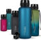 720°DGREE Botella Agua 1,5 Litros “uberBottle“ - Tamiz-Fruta, softTouch - Sin BPA, Prueba de Fuga, Reutilizable, Antigoteo - XL Cantimplora, Water Bottle ideal para Fitness, Gimnasio, Deporte, Outdoor