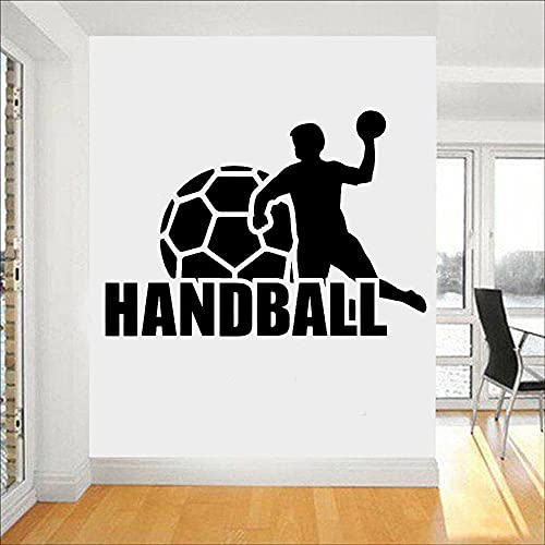 NSRJDSYT Handball Wandtattoo Ball Sport Kunst Dekoration Jungen Spielzimmer Vinyl Kinderzimmer Innen Wandaufkleber Fitnessraum 118x84cm