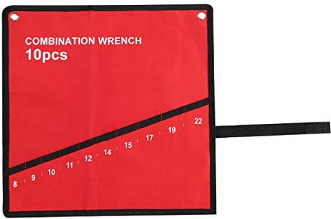 Multi-Pocket Roll Up Tools Storage Bag Spanner Plier Wrench Holder Canvas Organizer
