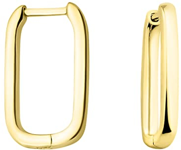 SOFIA MILANI - Damen Ohrringe 925 Silber - vergoldet/golden - Ovale Creole - E1485