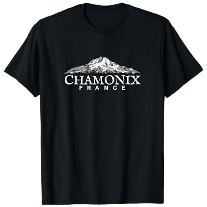 Chamonix France T-Shirt Alpes Françaises Montagne Ville T-Shirt