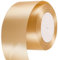 40mm Wide Champagne Gold Satin Ribbon - 22m, 1.5 Inch Thick for Wrapping, Wedding Car, Xmas Cake, Hair Bow, Bouquet Craft Decoration