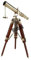 Telescopio de latón Vintage en trípode, Uso de Lente DF, telescopio de Escritorio Antiguo para decoración del hogar y Accesorio de Mesa
