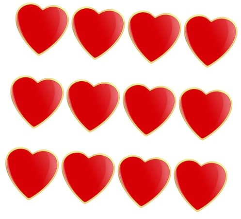 12 Pièces Broche Et Broches Coeur Broches Coeur Pour Femme Broches De Mariage Épingles En Émail Coeur Broche De Mariage Broches Pour Femmes Broche D'amour Manquer Collier Bijoux