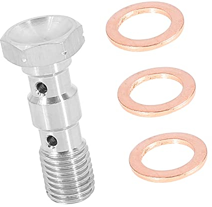 A ABSOPRO Auto Double Banjo Boulon M10x1.25 Métrique Filetage Frein Raccord Adaptateur