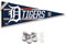 Detroit Tigers Wimpelbanner und Wandzapfenpads