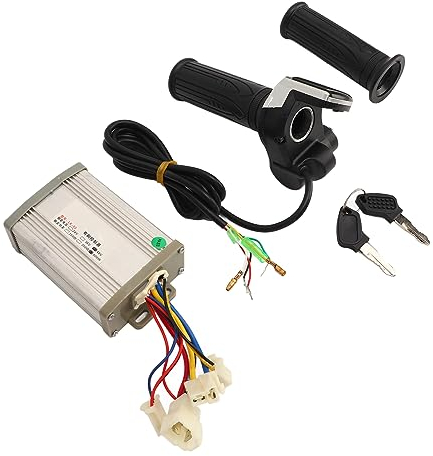 VGEBY Gasgriff-Set, Kit 48V 800W Geschwindigkeitsregler Gasgriff mit Grünem Quadratischem Bildschirm-Set für Elektrofahrrad-Dreirad-Motorrad