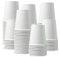Chef Royal Pack of 200x 12oz Paper Cups for Hot & Cold Drink Disposable Coffee Cups Eco Friendly Compostable Cups Perfect to Use for Your Home, Office, Cafe, Work Outdoors White Cups (200, 12oz)