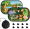 FINEVERNEK Pare-Soleil Voiture Bébé, 2 Pièces Pare-Soleil Auto avec Ventouse pour Enfants et Animaux,Auto Adhésifs,Pare-Soleil Vitres pour Fenêtre Latérale de Voiture Protection UV,50X30cm