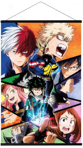 Close Up My Hero Academia - Anime Poster (Charaktere) (Größe: 61cm x 91,5cm) (Poster & Magnetische Posterleisten)