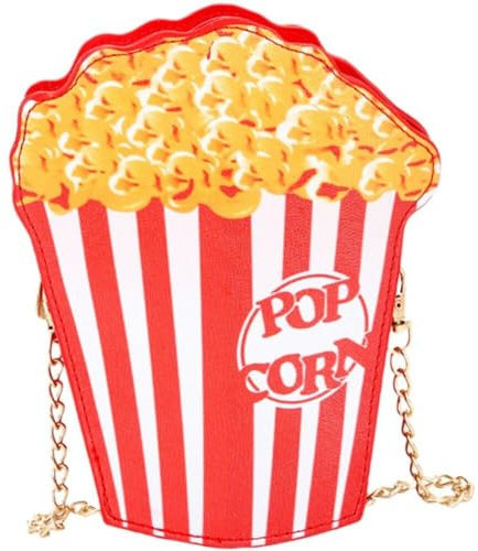 Luxylei Umhängetaschen, Popcorn-Form, Umhängetasche, Cartoon-Popcorn, Kleine Handytasche, Neuartige Geldbörse, Lässige Reisetaschen Für Damen