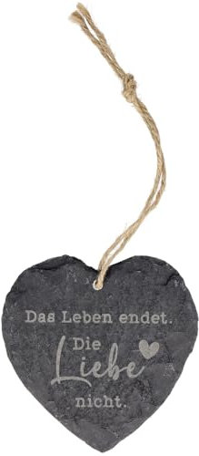 Spruchreif | Schieferherz mit Gravur | Schieferherz mit Spruch |Dekoherz zum Aufhängen | Trauer | Trauergeschenk | Erinnerung | Andenken