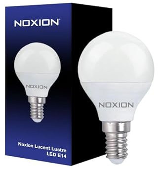 Noxion Leuchtmittel Glühbirne Lucent Lustre LED E14 Kugel Matt 4.5W 470lm - 827 Extra Warmweiß | Ersatz für 40W