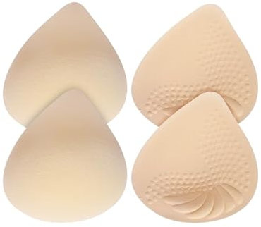 OXDOHUE Inserti per Reggiseno Triangolare Traspiranti Colore della Pelle Imbottitura Seno Rimovibile Morbidi Donne e Ragazze