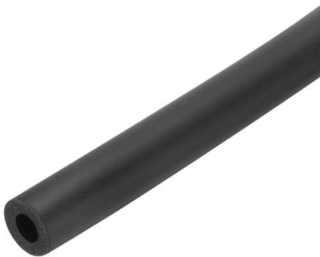 sourcing map Pipe Insulation Foam Tube 12mm ID x 22mm OD 1.85m Foam Tubing Heat Insulated Pipe for AC Unit Handle Grip Water Pipe Freeze Protection - 7/8 x 1/2/Black