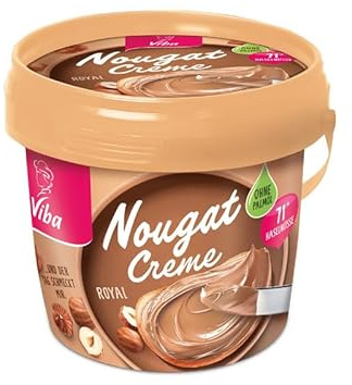 Viba Nougat-Creme, ohne Palmöl, 22 x 375 g (Royal)