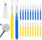 20 pcs Mini Shower Head Cleaning Brush Shower Head Cleaner Tools Multifunctional Shower Head Cleaner Anti-Clogging Mini Crevice Shower Head Bristle for Small Hole Bathroom