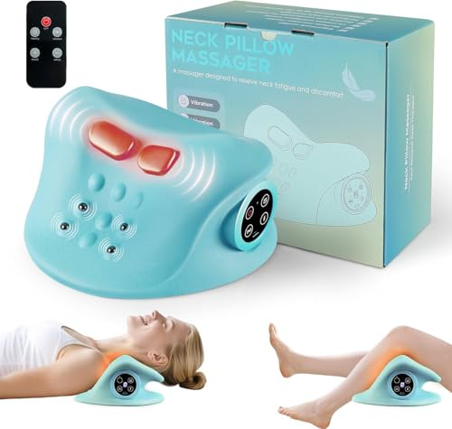EPROICKS Nackenmassagegerät Elektrisch mit Wärme, 2025 Neu Kabelloses Hugterra Massager, Shiatsu Massagegerät, Zervikales Nacken Rücken Massagegerät mit 3 Modi, 6 Einstellbare Frequenzen