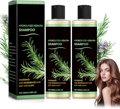 Rosmarin Shampoo für Haarwachstum, Rosmarin Shampoo Gegen Haarausfall, Sanfte Reinigung, Reparierendes und Nährendes Kopfhaut Shampoos für Frauen Männer.