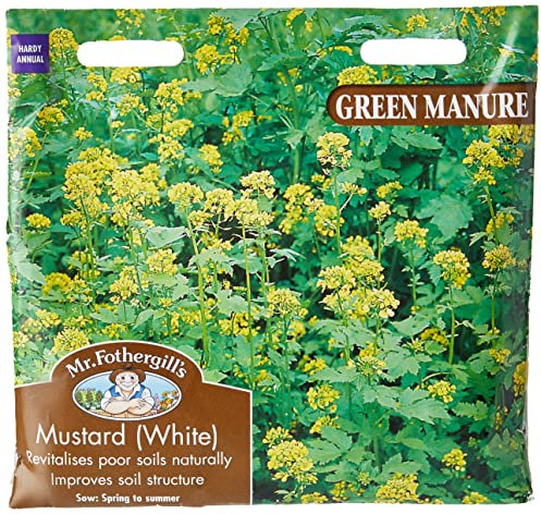 Mr Fothergill's 12648 Vegetable Seeds, Green Manure Mustard (White)