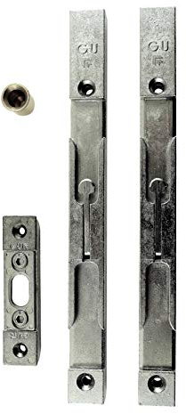 GU Secury Türkantriegel Komplett Set 20mm (2 Riegel + Schließblech + Bodenhülse)