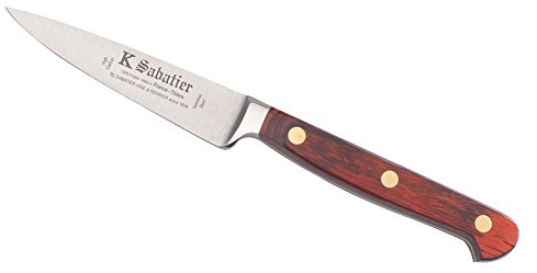 K SABATIER - Office 8 Cm Gamme Auvergne - Acier Inoxydable - Manche Bois - 100% Forge - Entièrement Fabrique en France