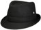 LIERYS Aneb Trilby mit Schurwolle Damen/Herren - Filzhut Made in Italy - Herrenhut mit Teflon-Beschichtung - Hut wasserabweisend - Fedora mit Baumwolle - Herbst/Winter schwarz M (56-57 cm)