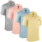Albert Morris Polo Shirts pour Homme - Manches Courtes, Respirant, Séchage Rapide, Protection UV, Coupe Classique, Été Golf, Style Sportif Business Décontracté - L