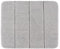 WENKO Badteppich Steps Light Grey, 55 x 65 cm - Badematte, rutschhemmend, außergewöhnlich weiche und dichte Qualität, Polyester, 55 x 65 cm, Hellgrau